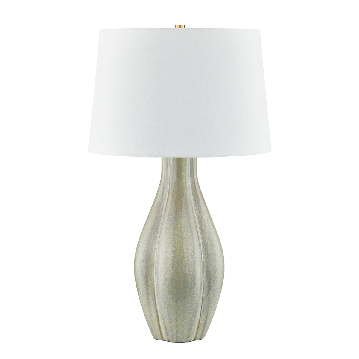 Galloway Table Lamp in aged brass — a Hudson Valley table lamp for living rooms, entries, and bedrooms at Laurie Yapp Home.