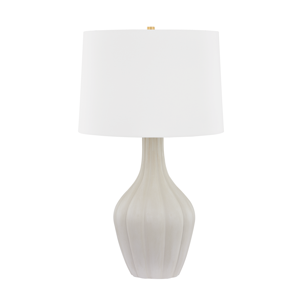 Glendora Table Lamp in aged brass — a Hudson Valley table lamp for living rooms, entries, and bedrooms at Laurie Yapp Home.