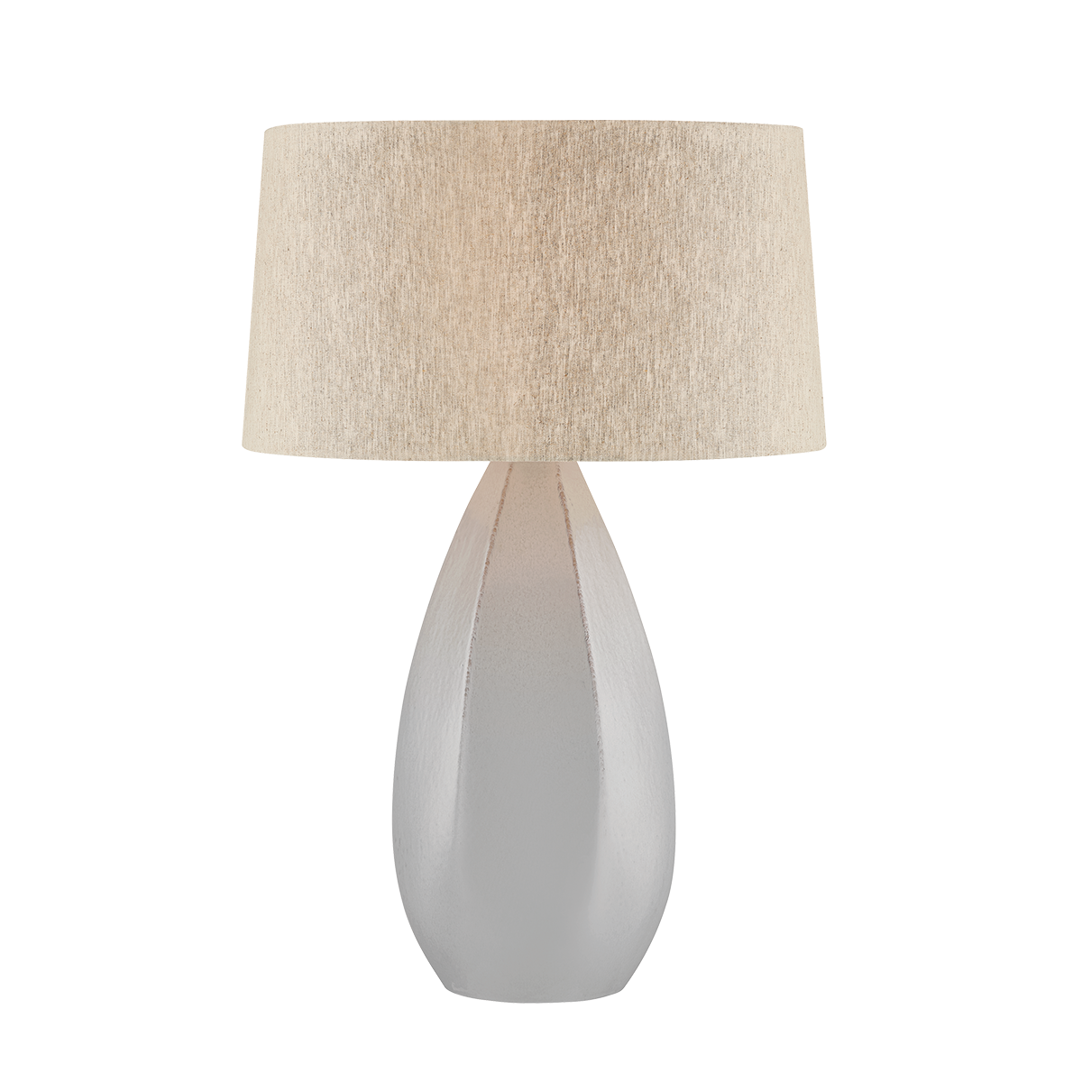 Colwyn Table Lamp in aged brass shown from a second angle to highlight the base and shade proportions.