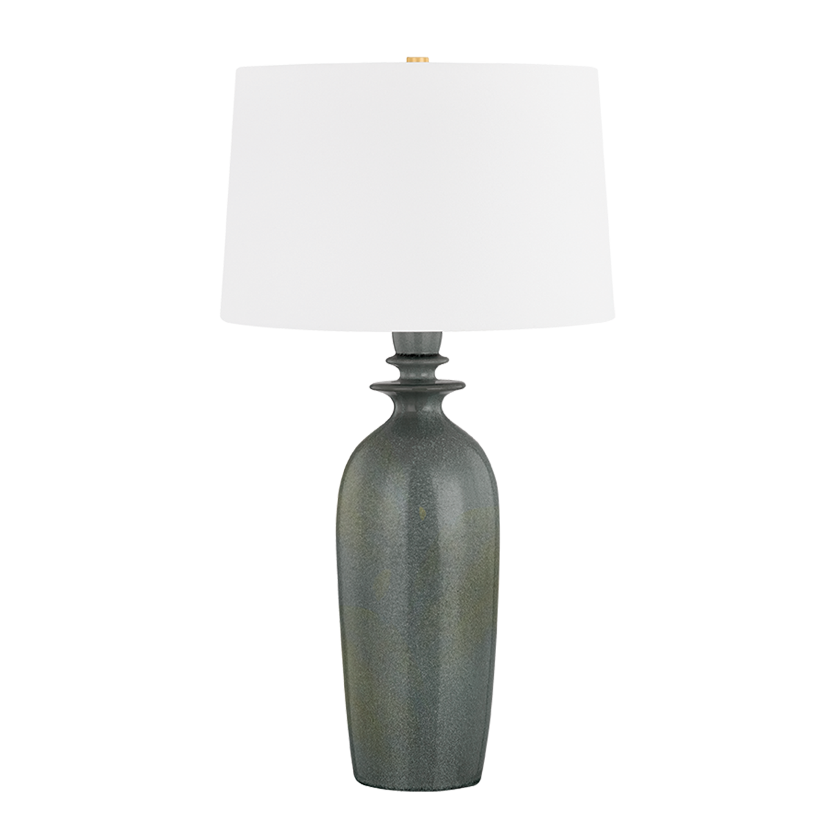 Bellmawr Table Lamp in aged brass — a Hudson Valley table lamp for living rooms, entries, and bedrooms at Laurie Yapp Home.