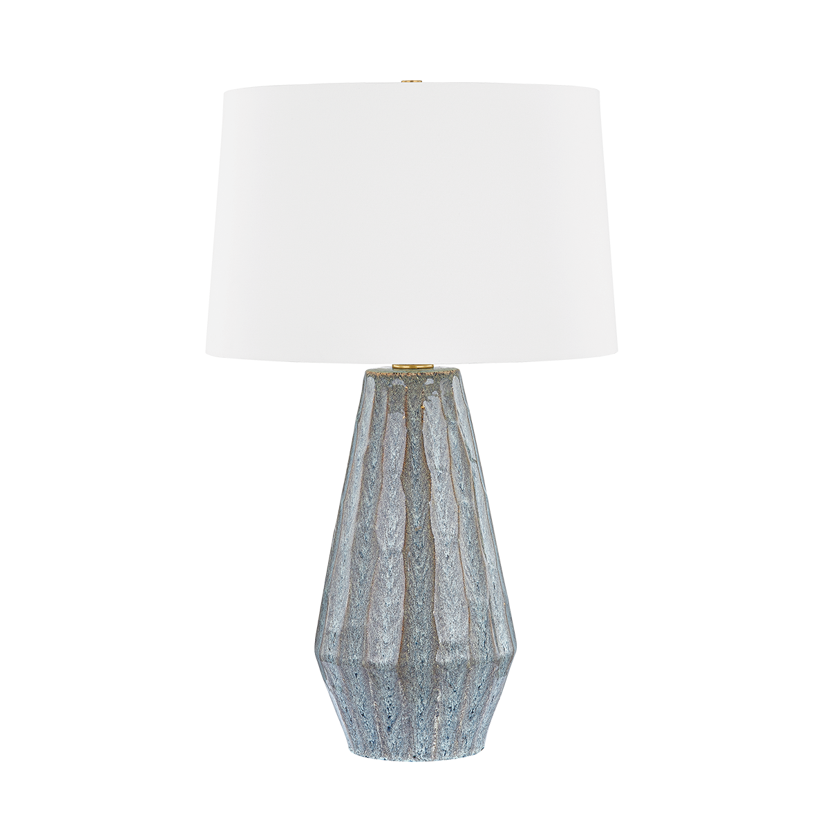 Alloway Table Lamp in aged brass — a Hudson Valley table lamp for living rooms, entries, and bedrooms at Laurie Yapp Home.