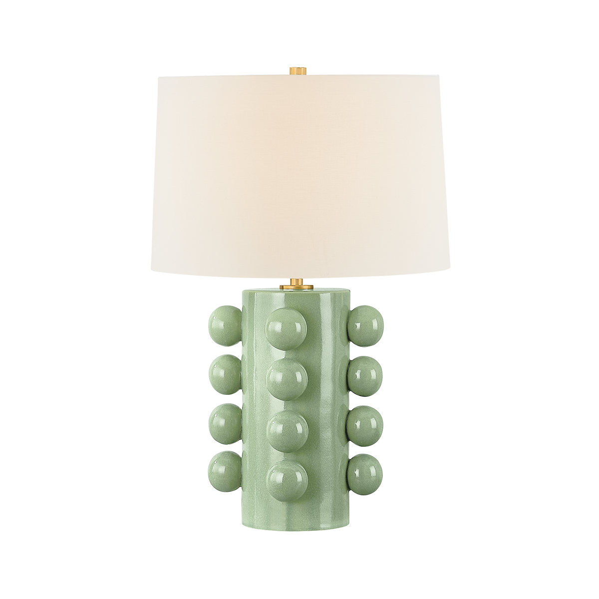 Roselle Table Lamp in aged brass — a Hudson Valley table lamp for living rooms, entries, and bedrooms at Laurie Yapp Home.