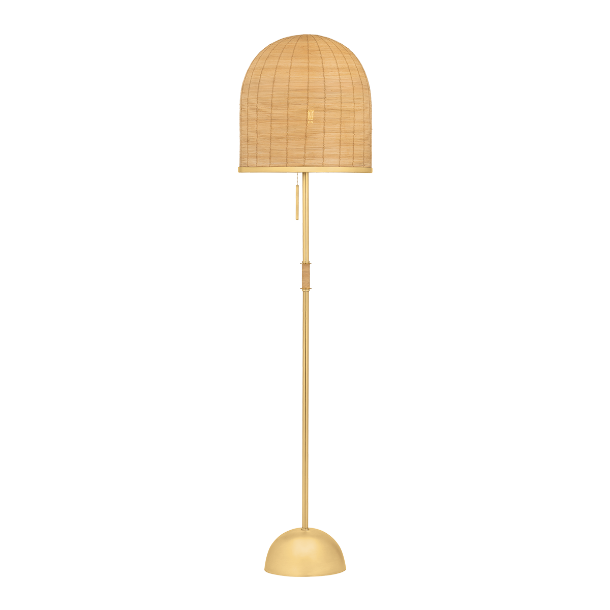 Darfield Floor Lamp in aged brass — a Hudson Valley floor lamp for living rooms and reading nooks at Laurie Yapp Home.