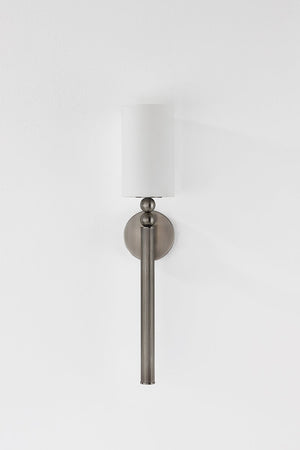 Close-up of the Lakeport Wall Sconce showing the arm curve and shade silhouette.