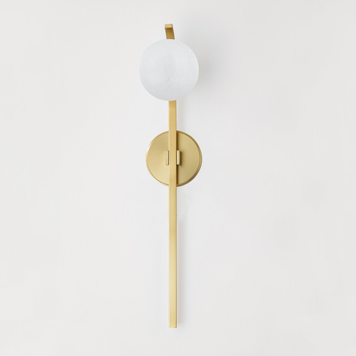 Laval Wall Sconce 4.75" in aged brass — a Hudson Valley wall sconce for bathrooms, hallways, and living rooms at Laurie Yapp Home.
