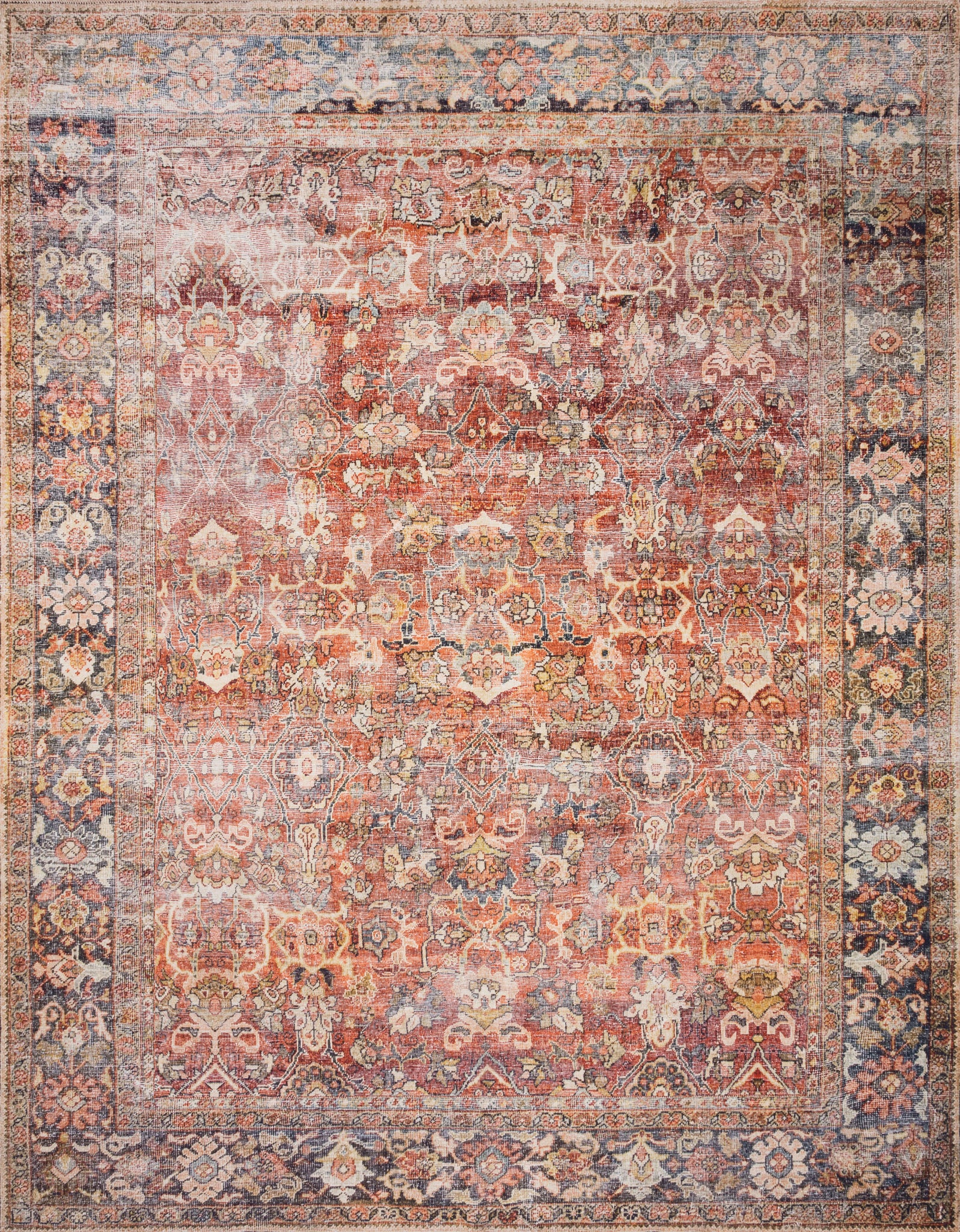 Layla Spice / Marine — a Loloi rug at Laurie Yapp Home.