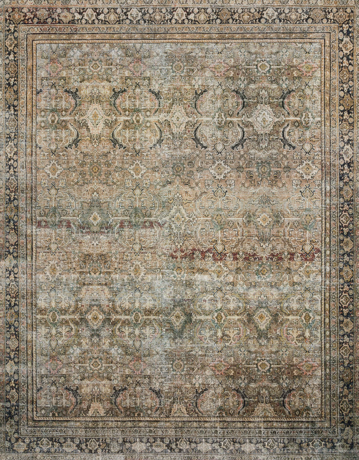 Layla Olive / Charcoal — a Loloi rug at Laurie Yapp Home.