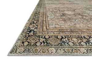 Layla Olive / Charcoal shown from a different angle to reveal its pattern.