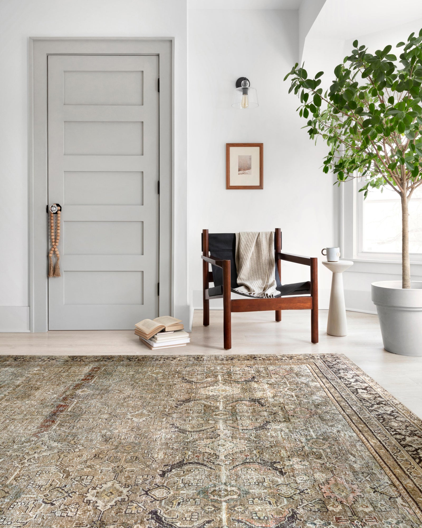 Layla Olive / Charcoal — a Loloi rug at Laurie Yapp Home.