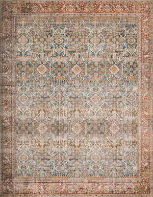 Layla Ocean / Rust — a Loloi rug at Laurie Yapp Home.