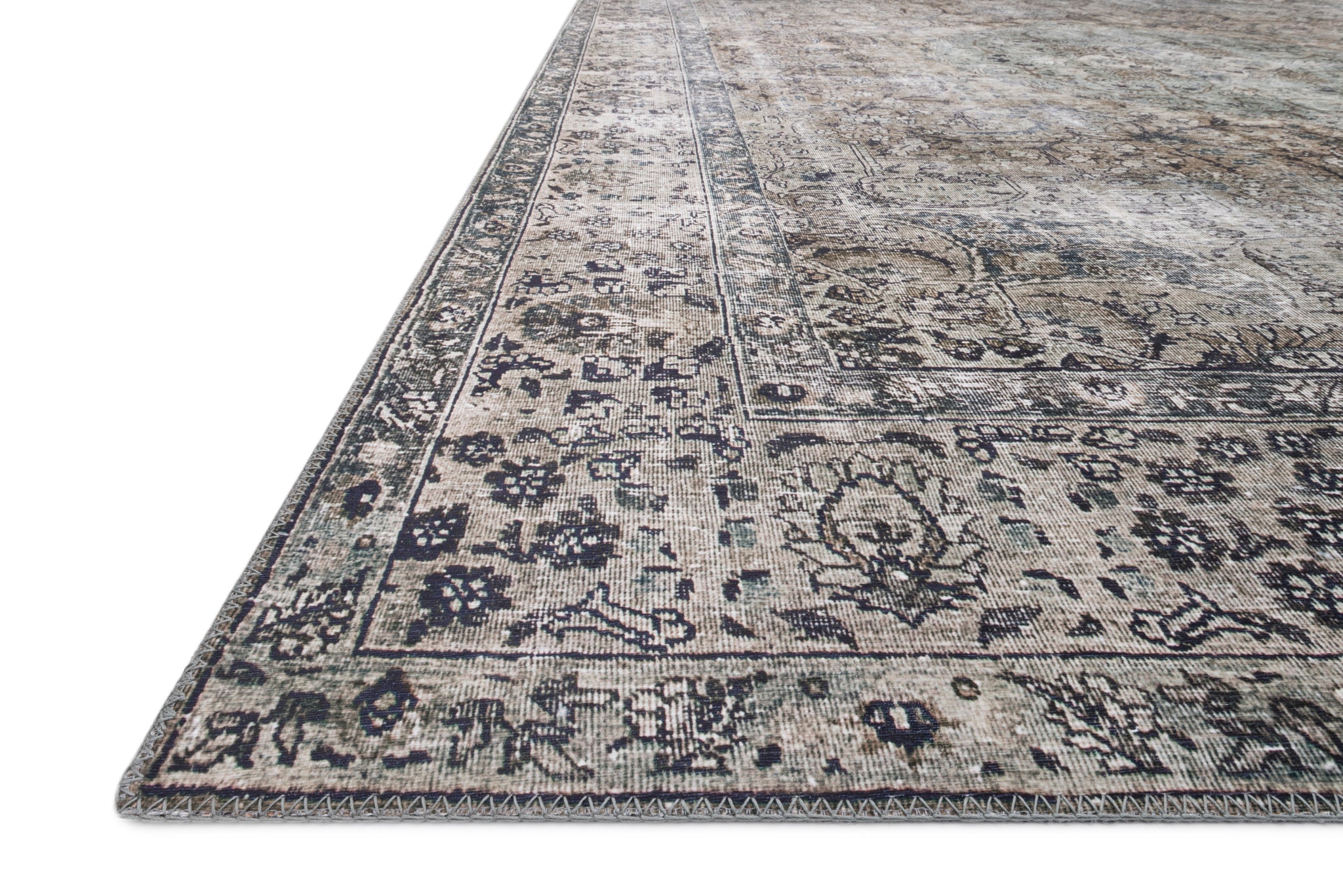 Layla Taupe / Stone shown from a different angle to reveal its pattern.