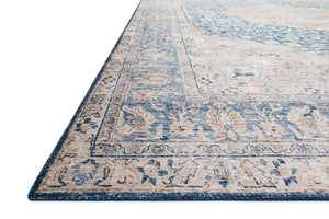Layla Blue / Tangerine shown from a different angle to reveal its pattern.