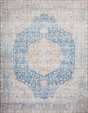 Layla Blue / Tangerine — a Loloi rug at Laurie Yapp Home.