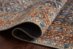 Layla Cobalt Blue / Spice shown from a different angle to reveal its pattern.