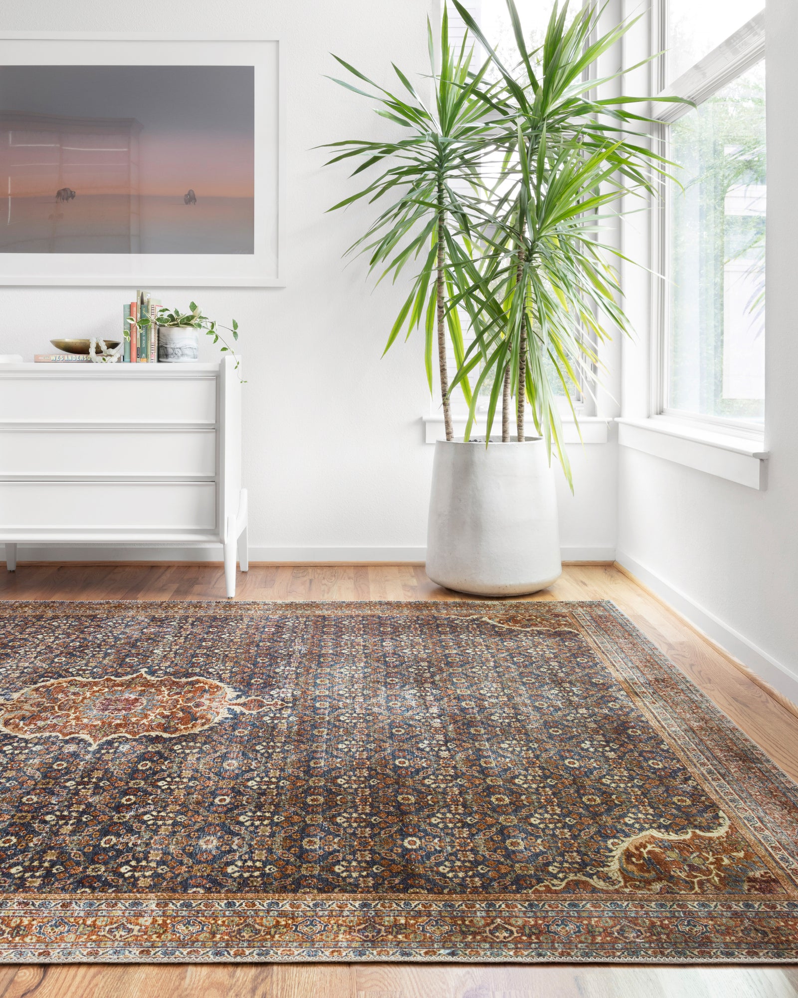 Layla Cobalt Blue / Spice — a Loloi rug at Laurie Yapp Home.