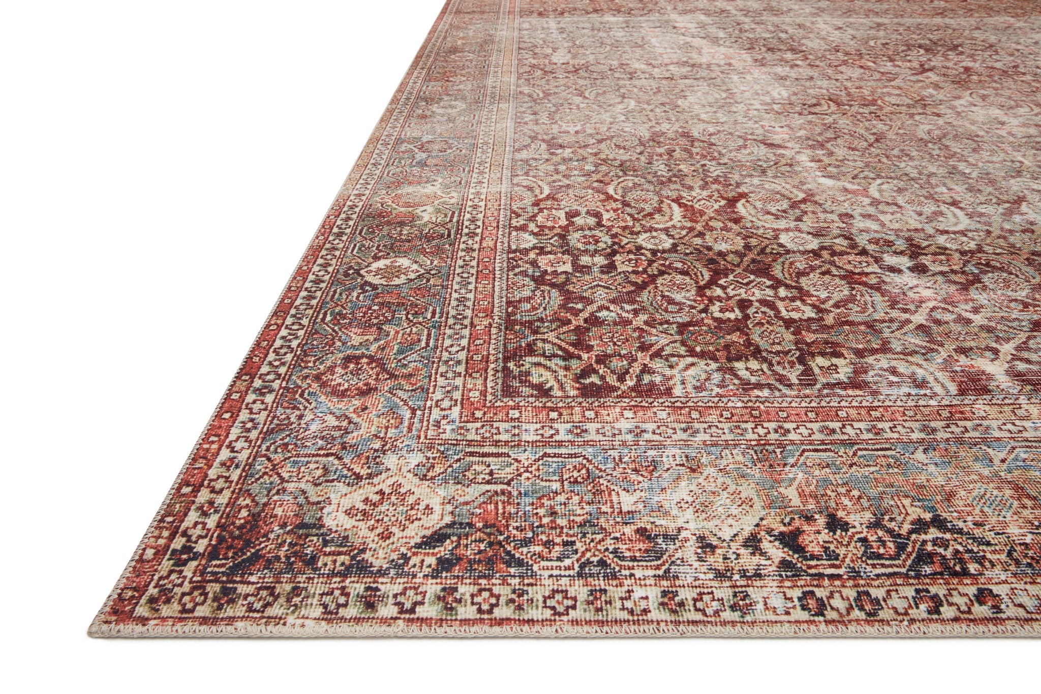 Layla Cinnamon / Sage shown from a different angle to reveal its pattern.