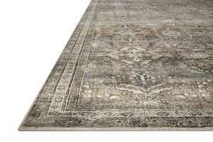 Layla Antique / Moss shown from a different angle to reveal its pattern.