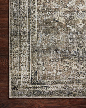 Layla Antique / Moss shown from a different angle to reveal its pattern.