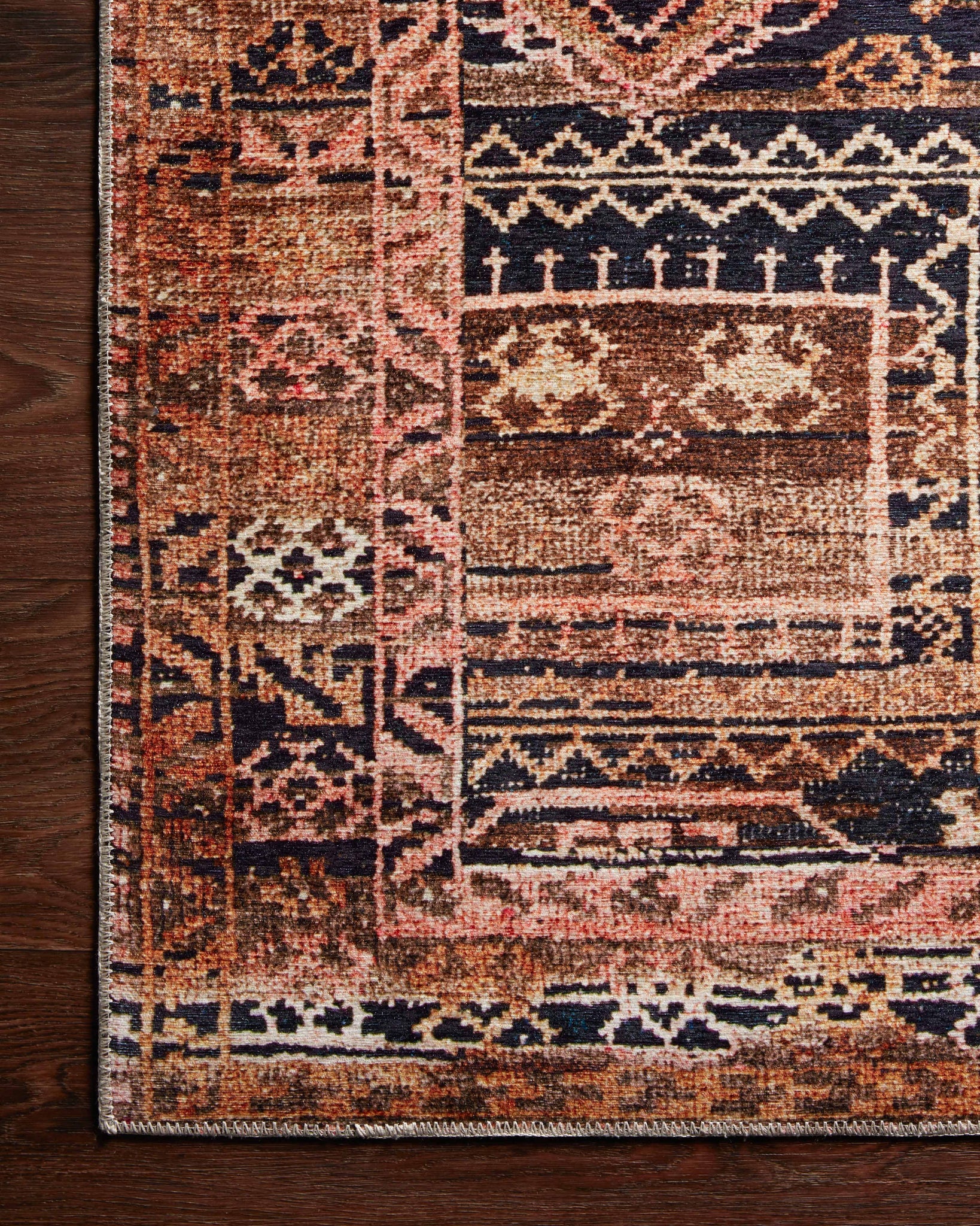 Layla Mocha / Blush shown from a different angle to reveal its pattern.