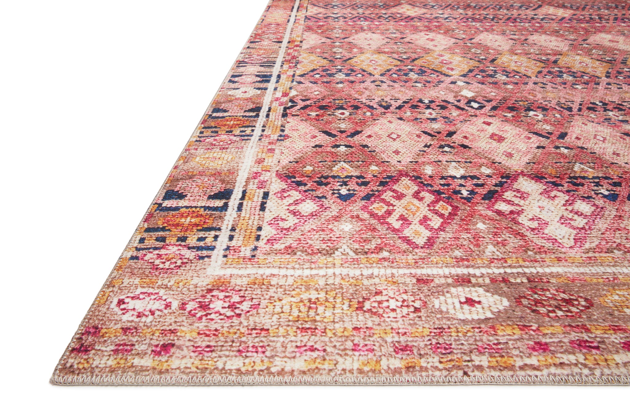 Layla Magenta / Multi shown from a different angle to reveal its pattern.