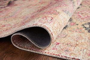 Layla Pink / Lagoon shown from a different angle to reveal its pattern.