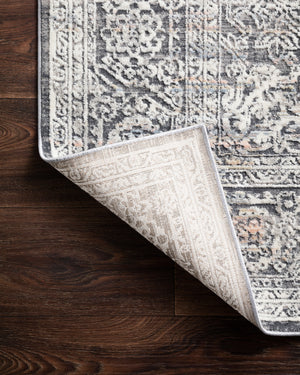 Lucia Steel / Ivory shown from a different angle to reveal its pattern.