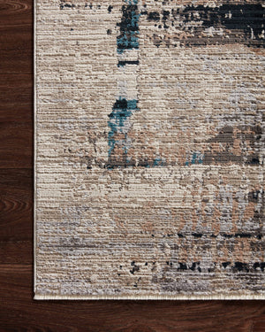 Side view of the Leigh Granite / Slate rug.