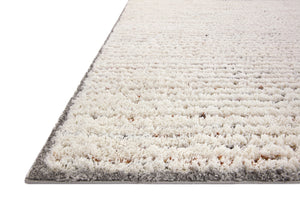 Levitt Shag Ivory / Multi shown from a different angle to reveal its pattern.