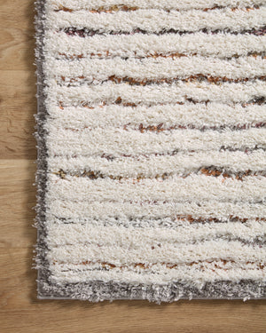 Levitt Shag Ivory / Multi shown from a different angle to reveal its pattern.