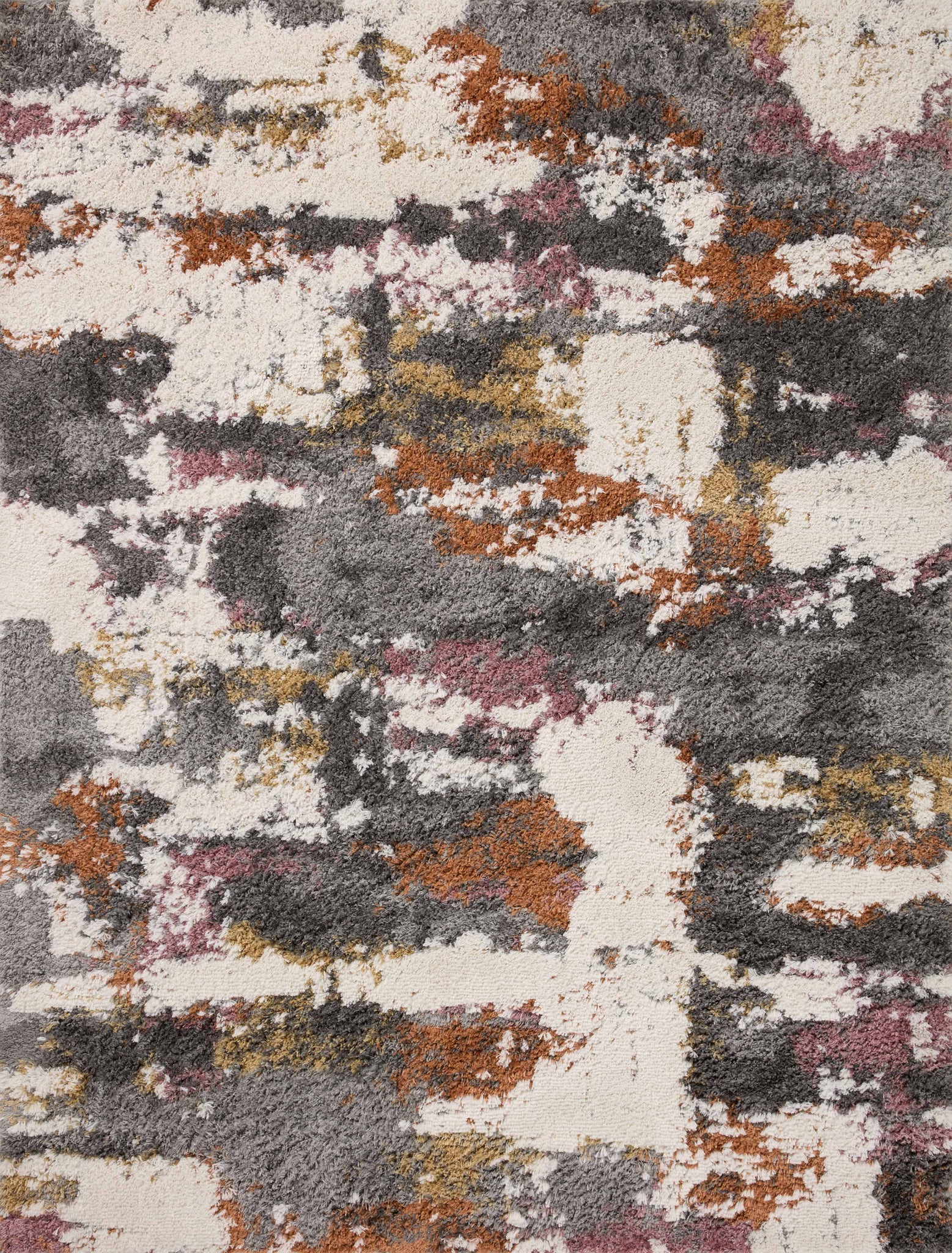 Levitt Shag Grey / Multi — a Loloi rug at Laurie Yapp Home.