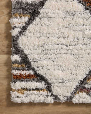 Levitt Shag Ivory / Fiesta shown from a different angle to reveal its pattern.