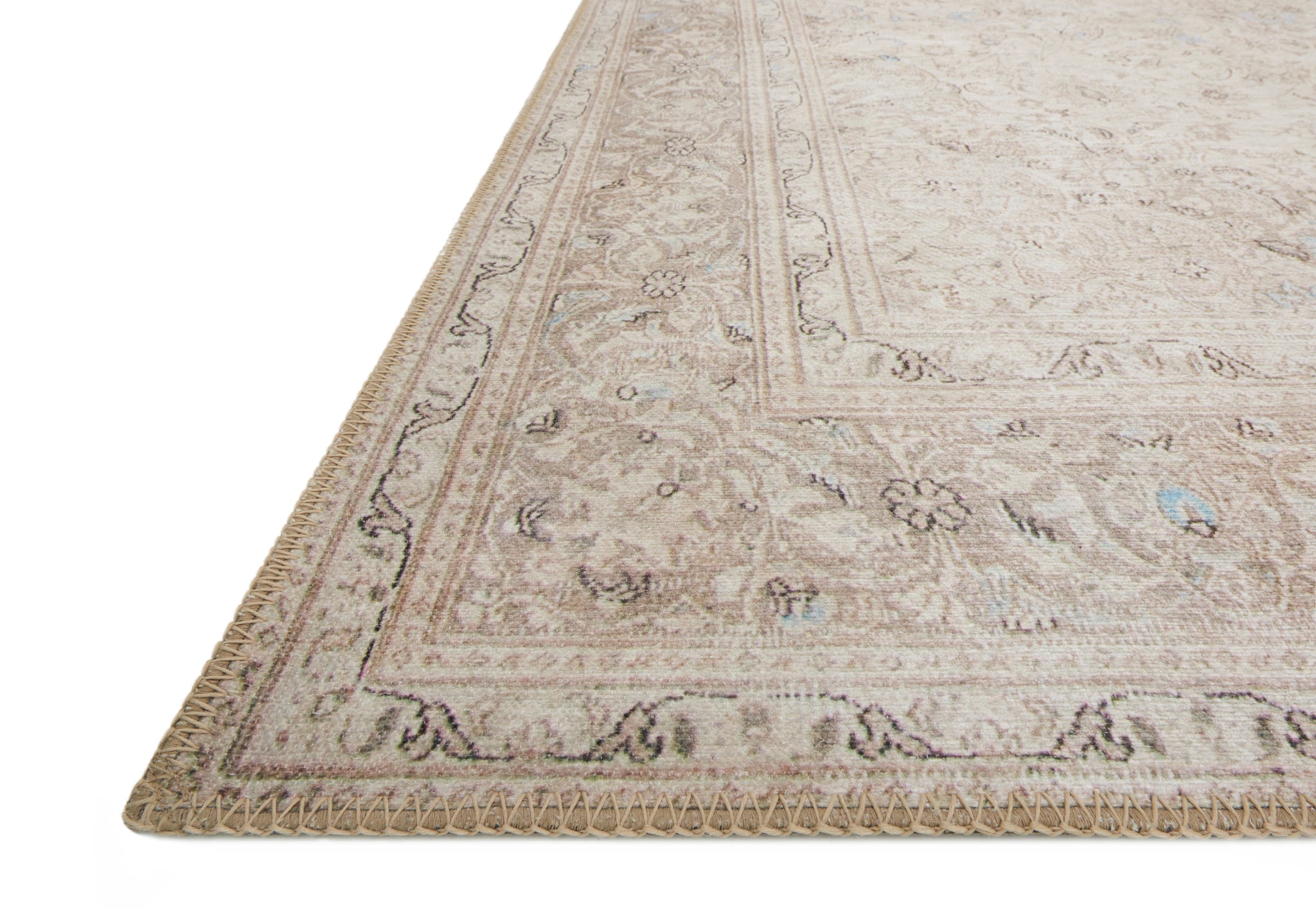 Loren Sand / Taupe shown from a different angle to reveal its pattern.