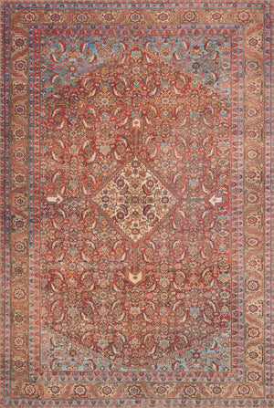 Loren Red / Multi — a Loloi rug at Laurie Yapp Home.