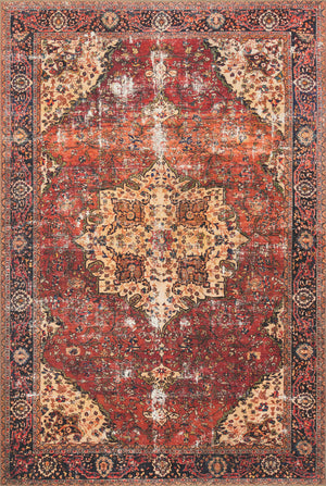 Loren Red / Navy — a Loloi rug at Laurie Yapp Home.