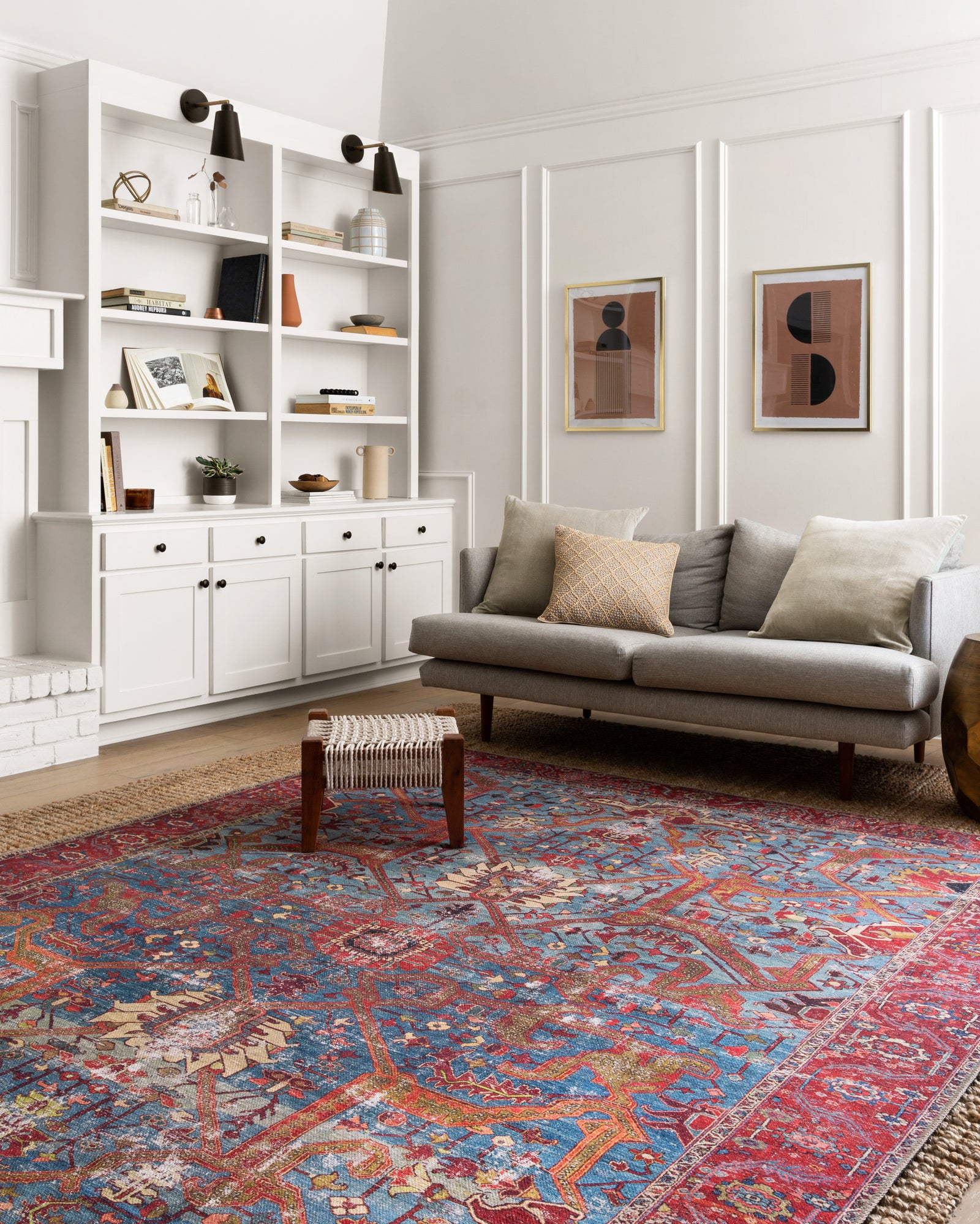 Loren Blue / Red — a Loloi rug at Laurie Yapp Home.