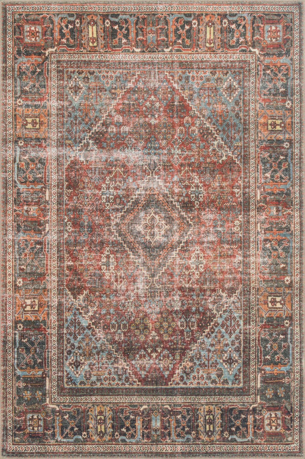 Loren Brick / Midnight — a Loloi rug at Laurie Yapp Home.