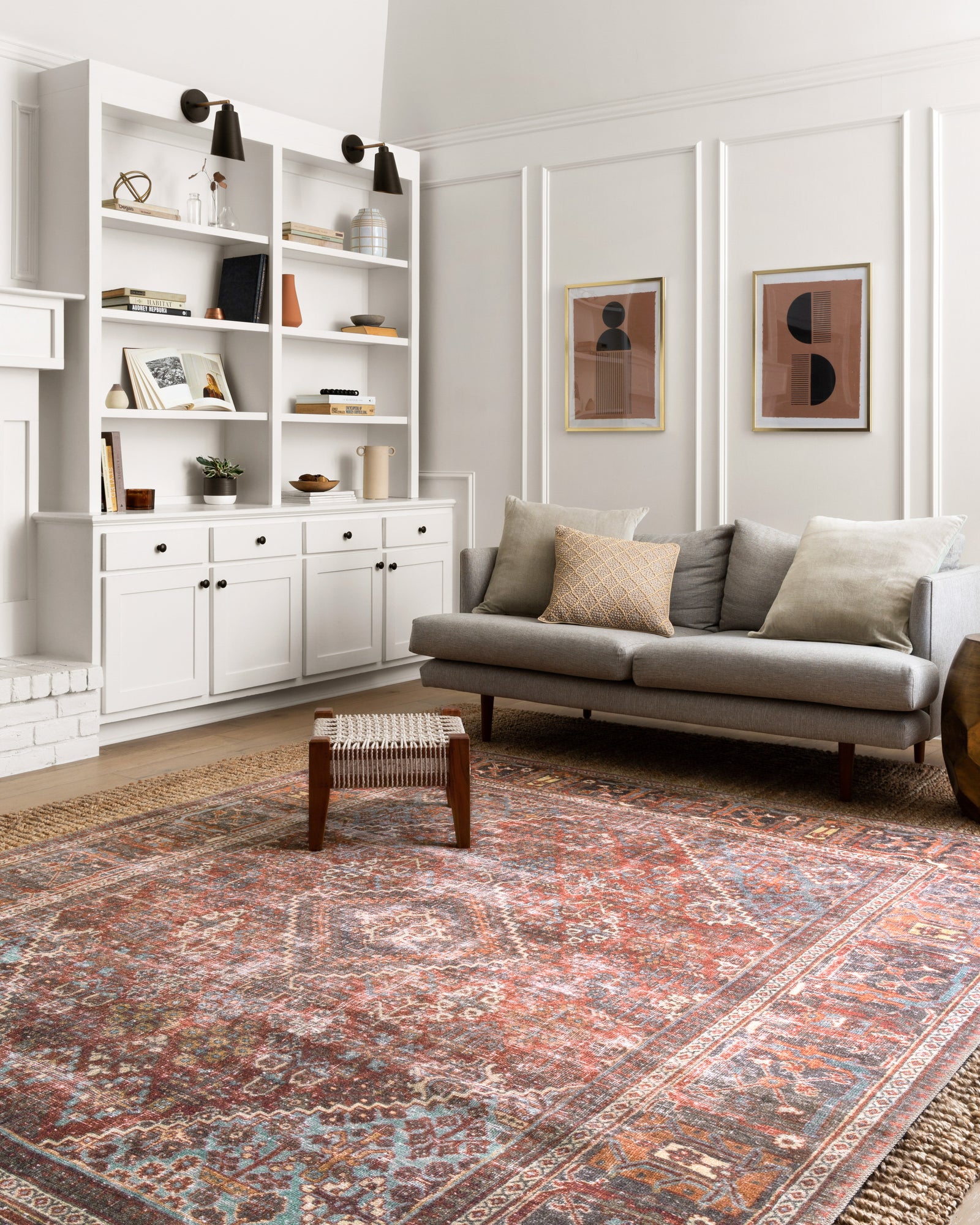 Loren Brick / Midnight — a Loloi rug at Laurie Yapp Home.