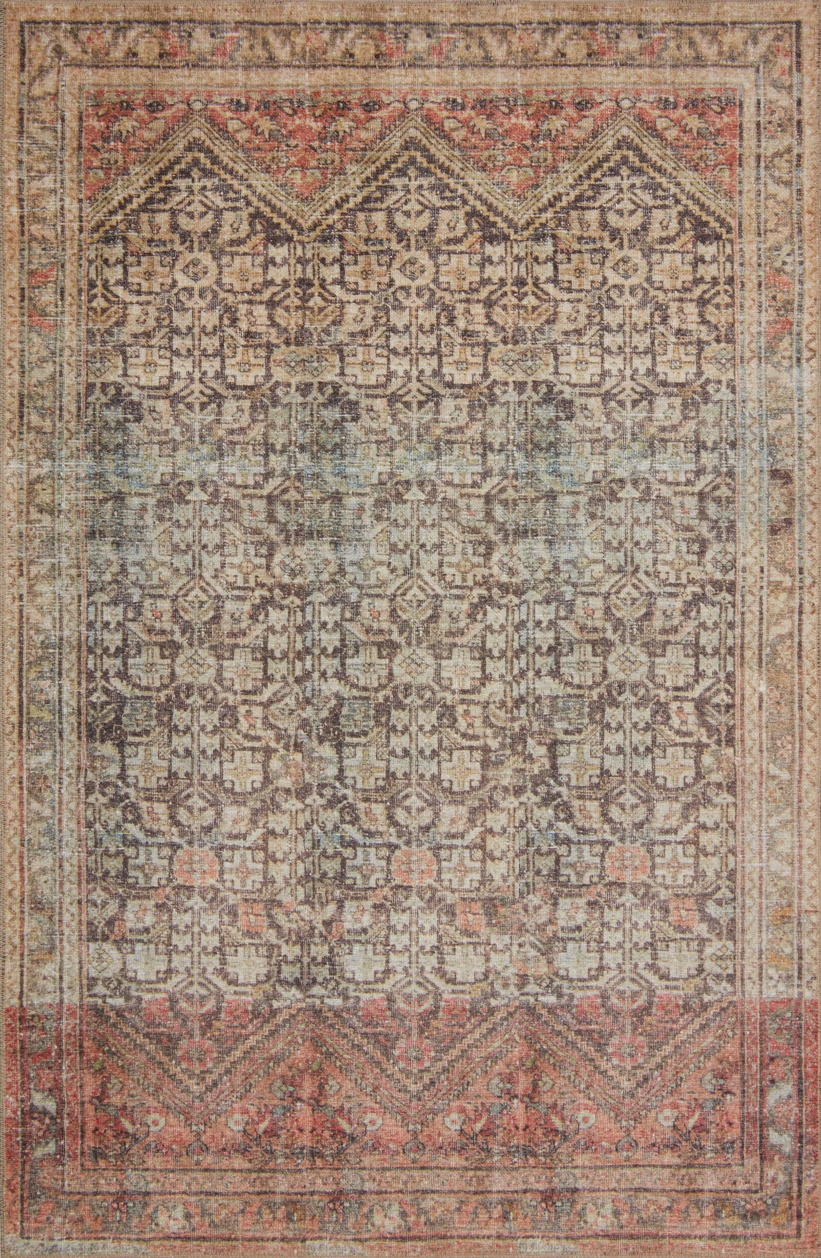 Loren Charcoal / Multi — a Loloi rug at Laurie Yapp Home.