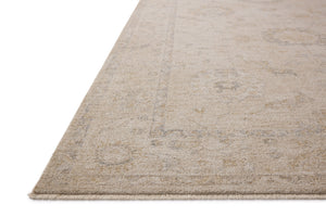 Louisa Oatmeal / Slate shown from a different angle to reveal its pattern.