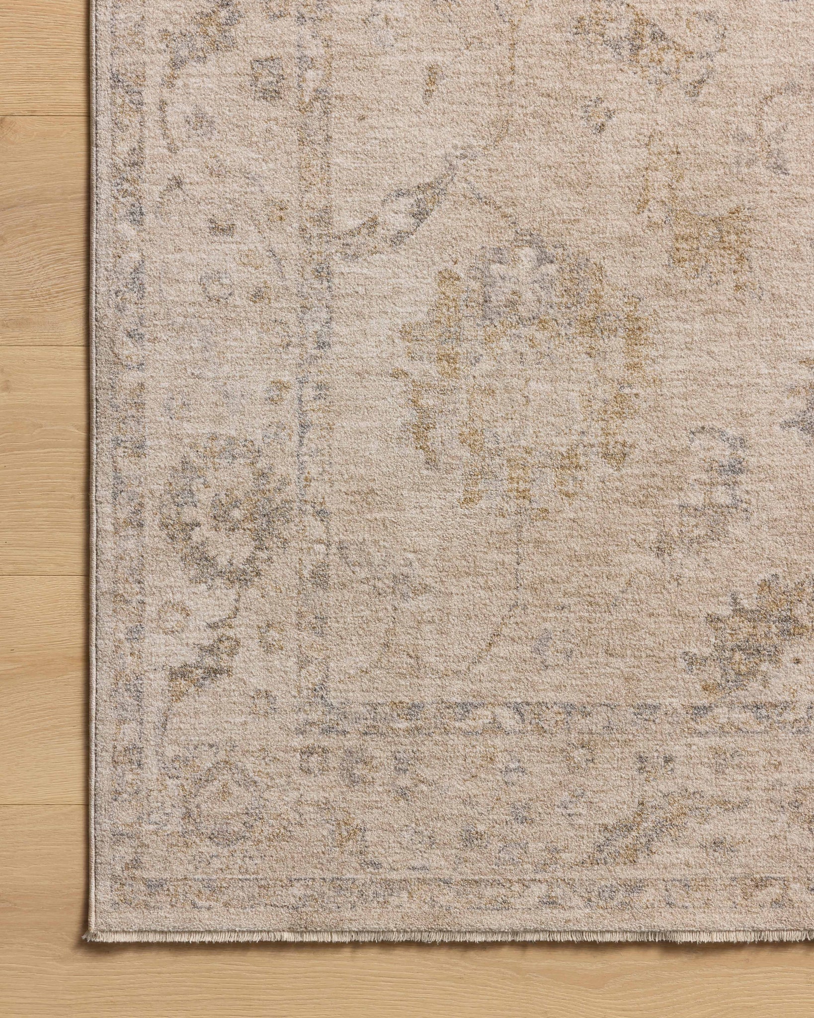 Louisa Oatmeal / Slate shown from a different angle to reveal its pattern.