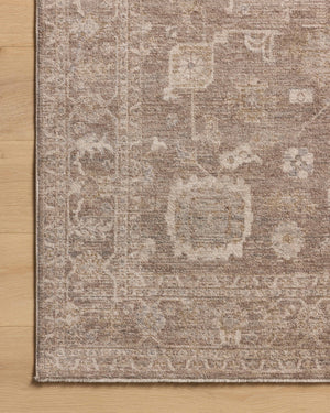 Louisa Taupe / Ivory shown from a different angle to reveal its pattern.