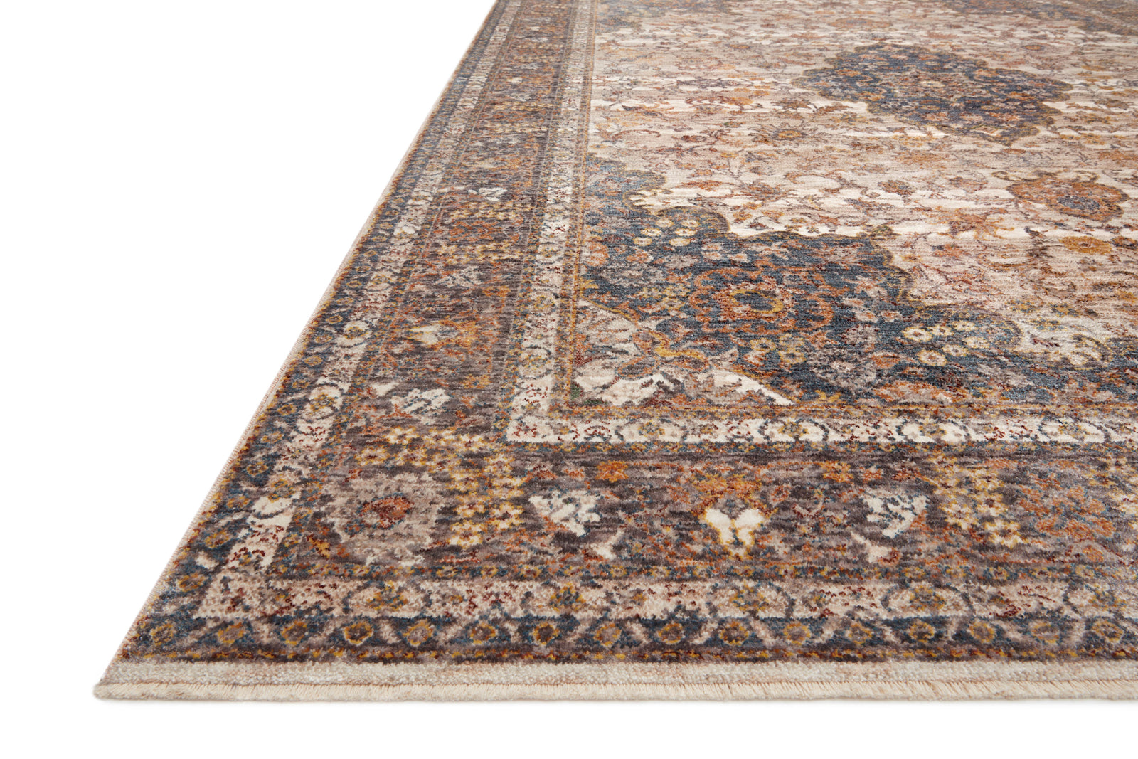 Lourdes Natural / Ocean — a Loloi rug at Laurie Yapp Home.