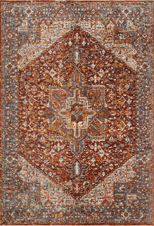 Lourdes Rust / Multi — a Loloi rug at Laurie Yapp Home.