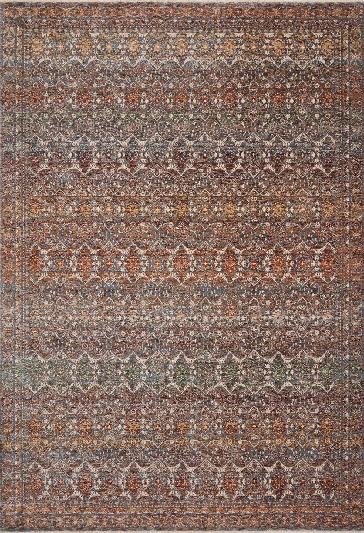 Lourdes Stone / Multi — a Loloi rug at Laurie Yapp Home.