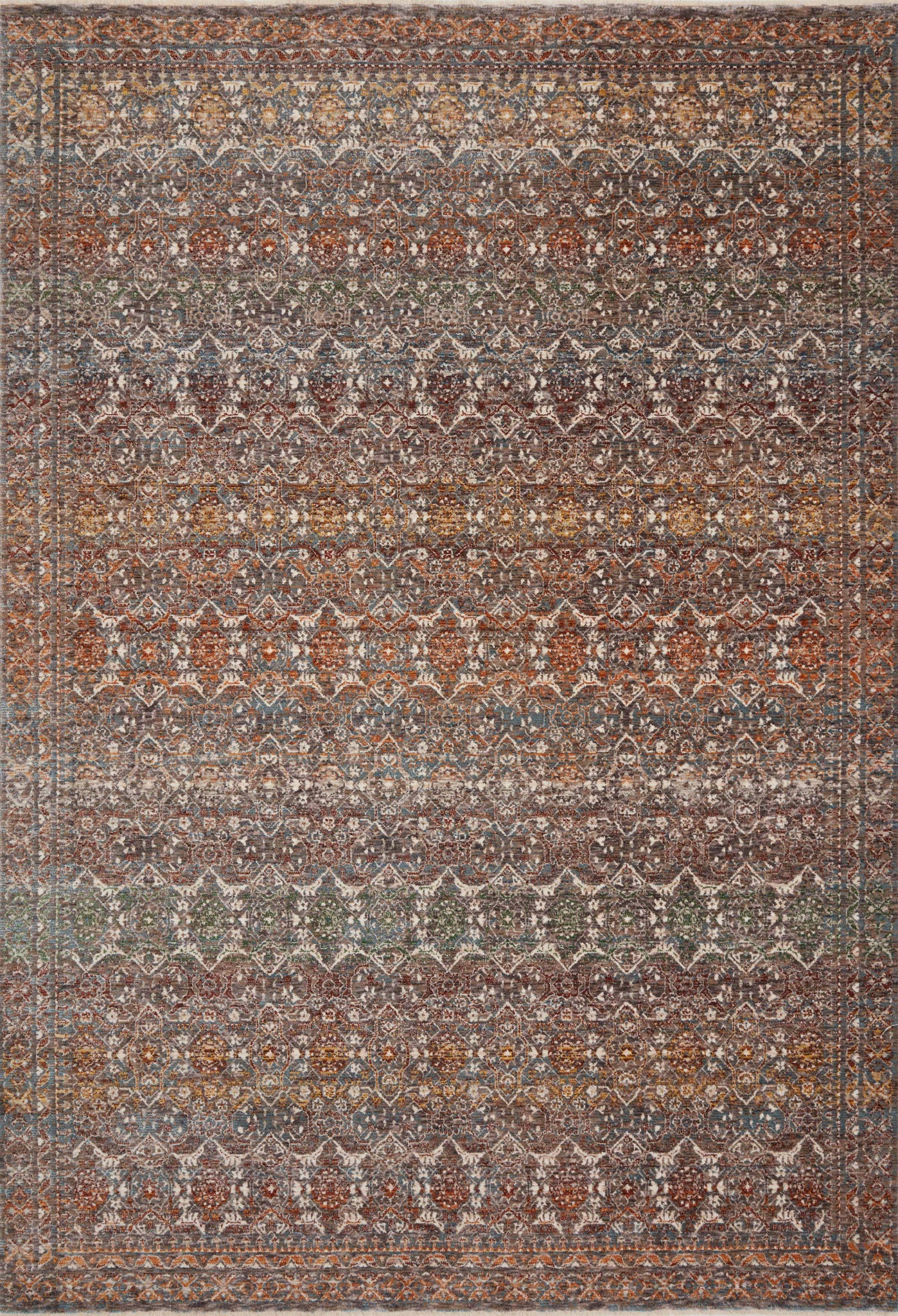 Lourdes Stone / Multi — a Loloi rug at Laurie Yapp Home.