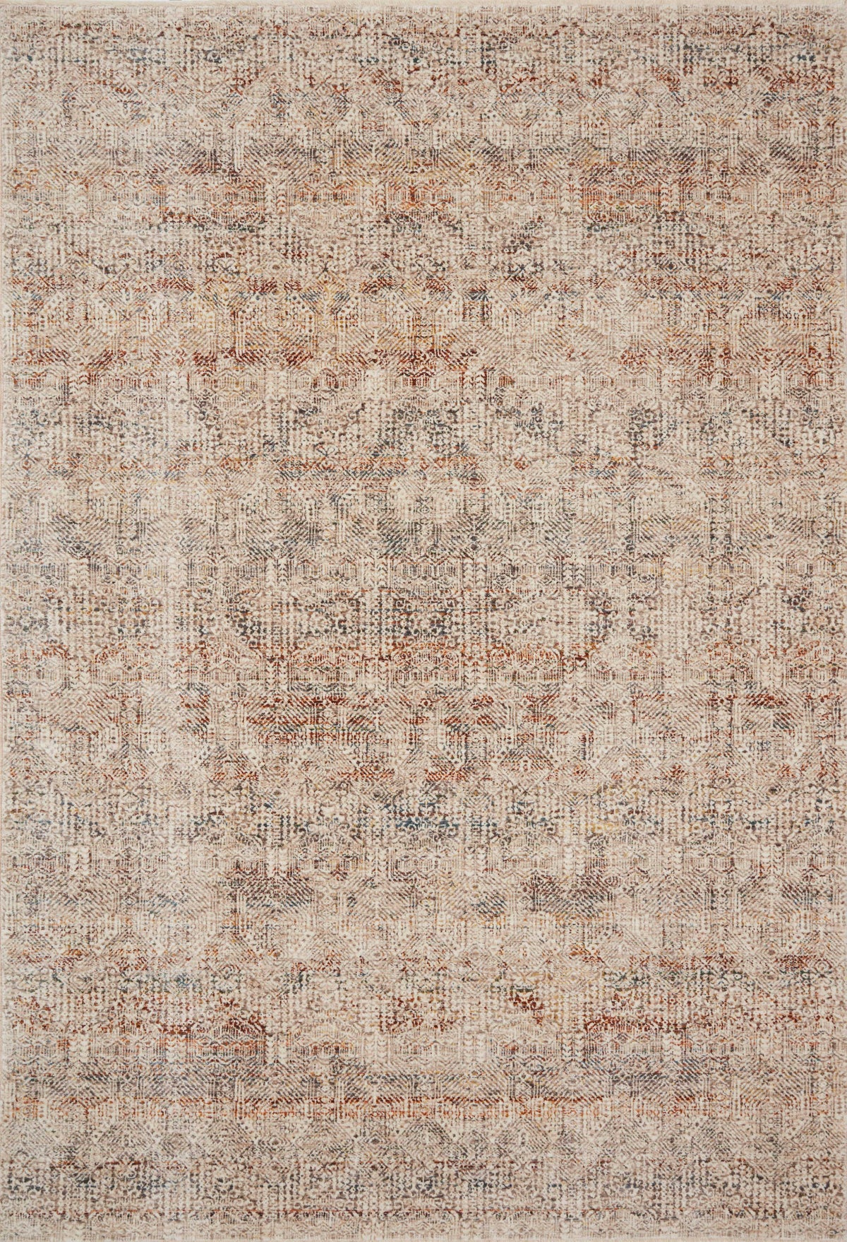 Lourdes Ivory / Spice — a Loloi rug at Laurie Yapp Home.