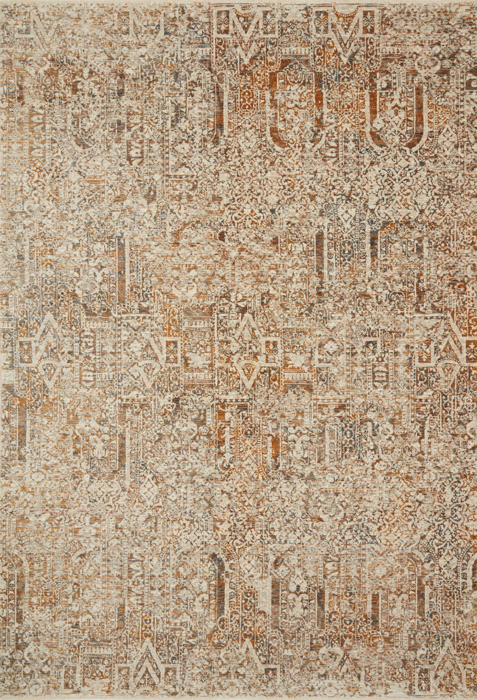 Lourdes Ivory / Orange — a Loloi rug at Laurie Yapp Home.