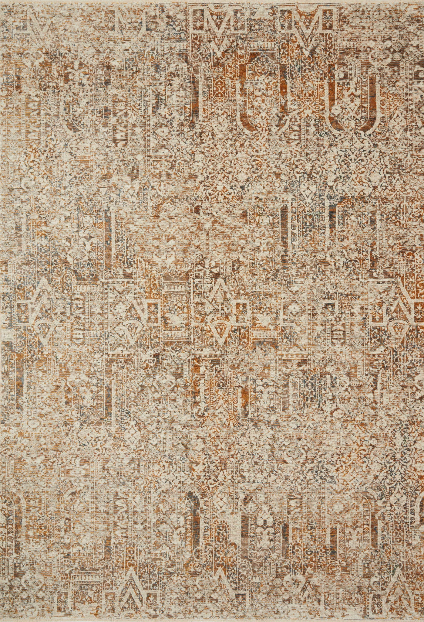 Lourdes Ivory / Orange — a Loloi rug at Laurie Yapp Home.