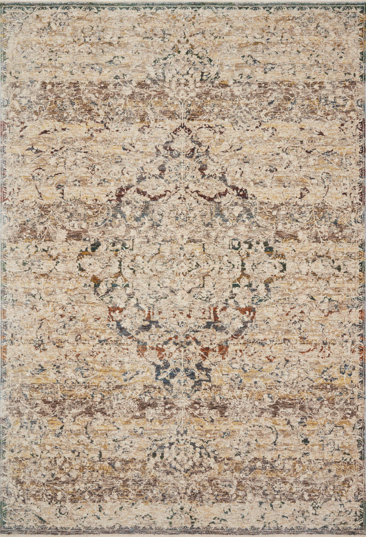 Lourdes Ivory / Multi — a Loloi rug at Laurie Yapp Home.