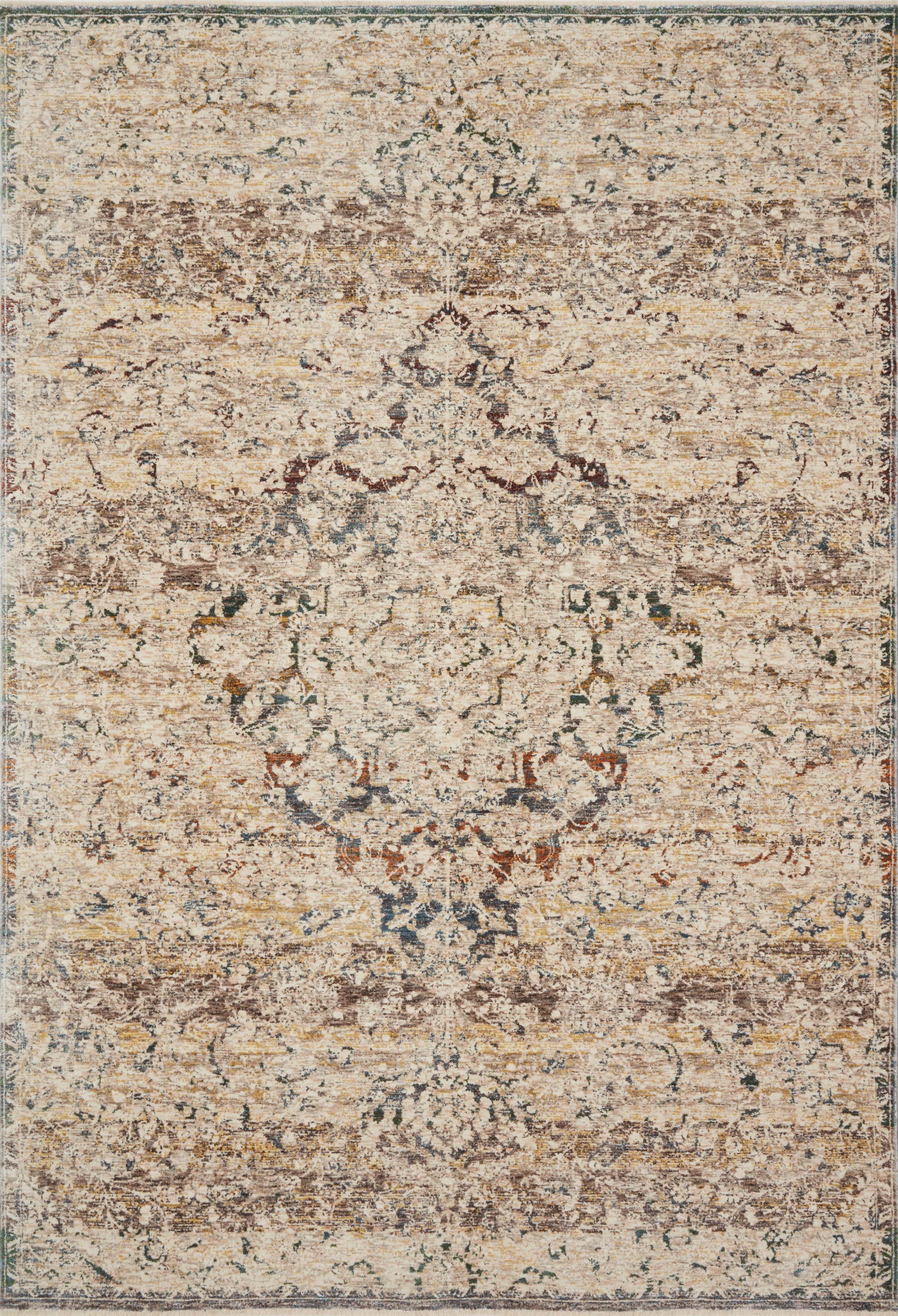 Lourdes Ivory / Multi — a Loloi rug at Laurie Yapp Home.